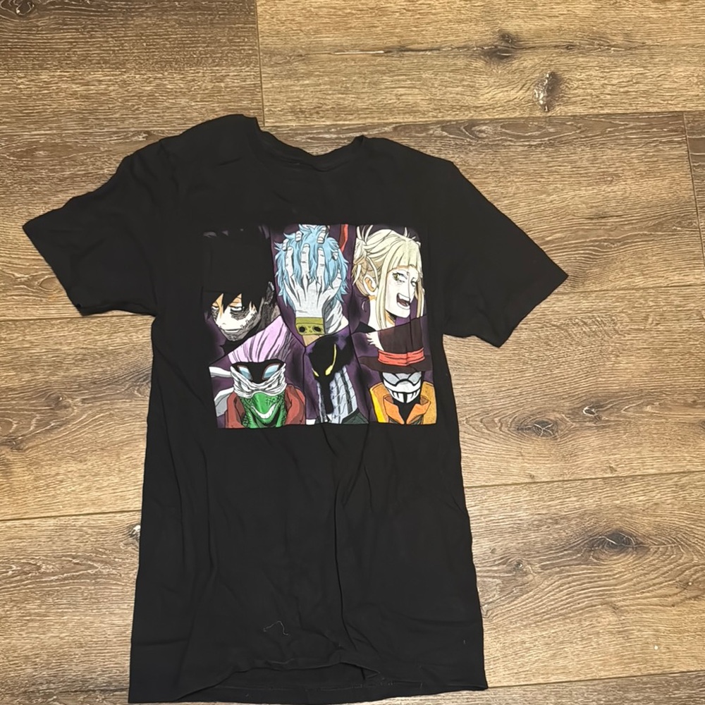 My hero academia black tee‎ small